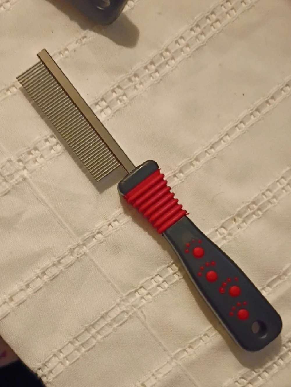Dog Grooming Brush Set with Red and Black Handles